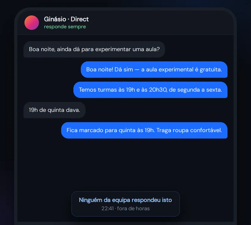 Agente no Direct