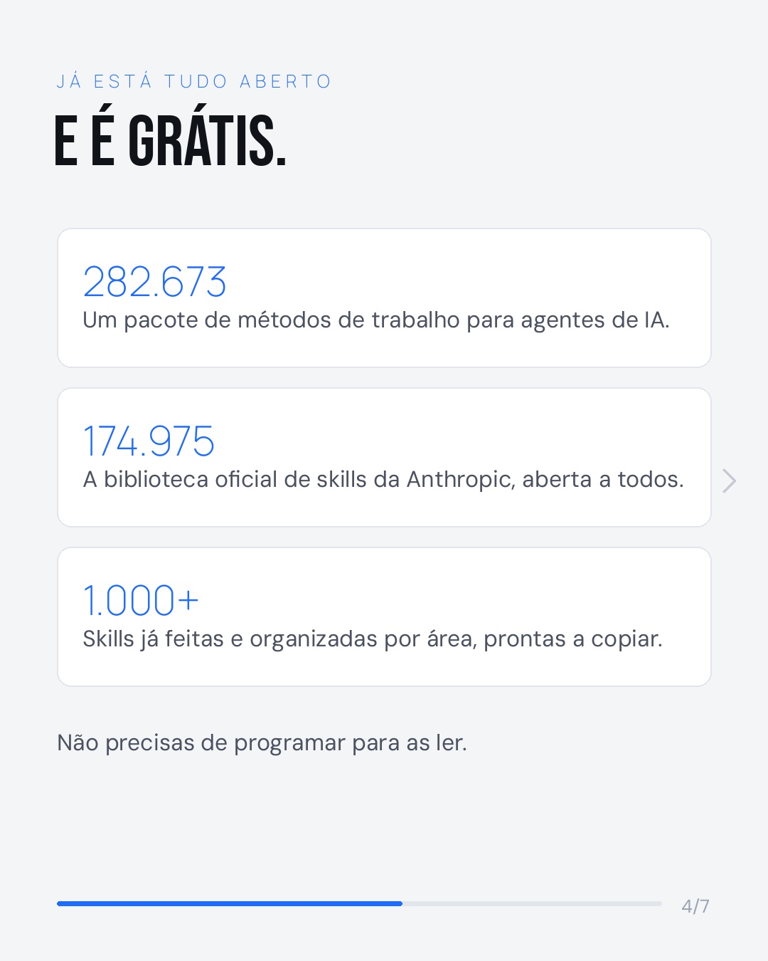 O que já existe