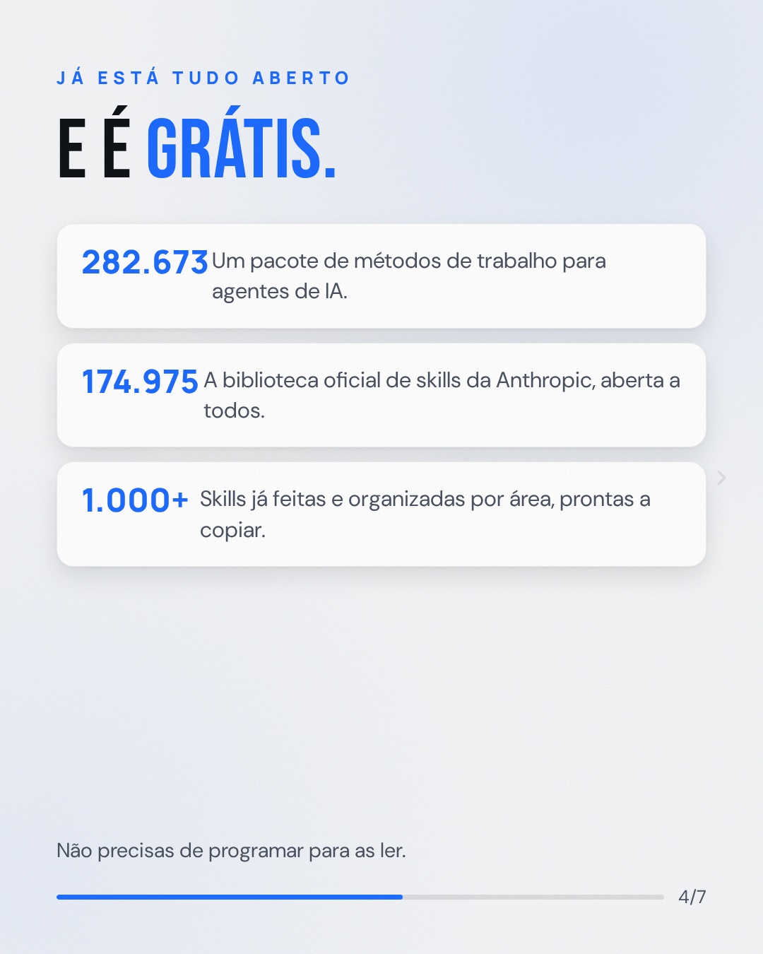 O que já existe